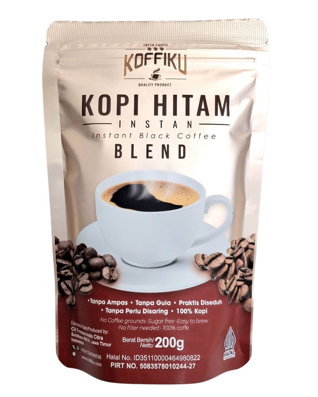 [BLEND] Koffiku-KOFFILOVA Spray Dried Instan Coffee Kopi Hitam Bubuk Tanpa Ampas Surabaya Sugar Free Organic Dairy Free Natural