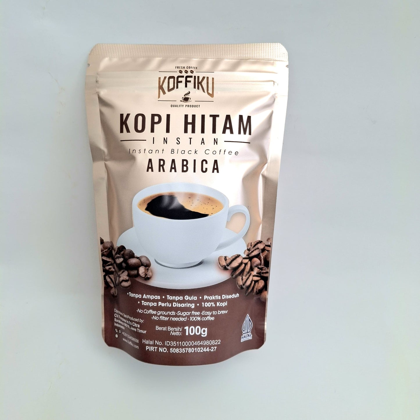 [ARABICA] Koffiku-KOFFILOVA Spray Dried Instan Coffee Kopi Hitam Bubuk Tanpa Ampas Surabaya Sugar Free Organic Dairy Free Natural